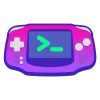 Stylized image of a Game Boy Advance